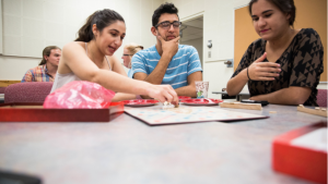 Students at SILC Café